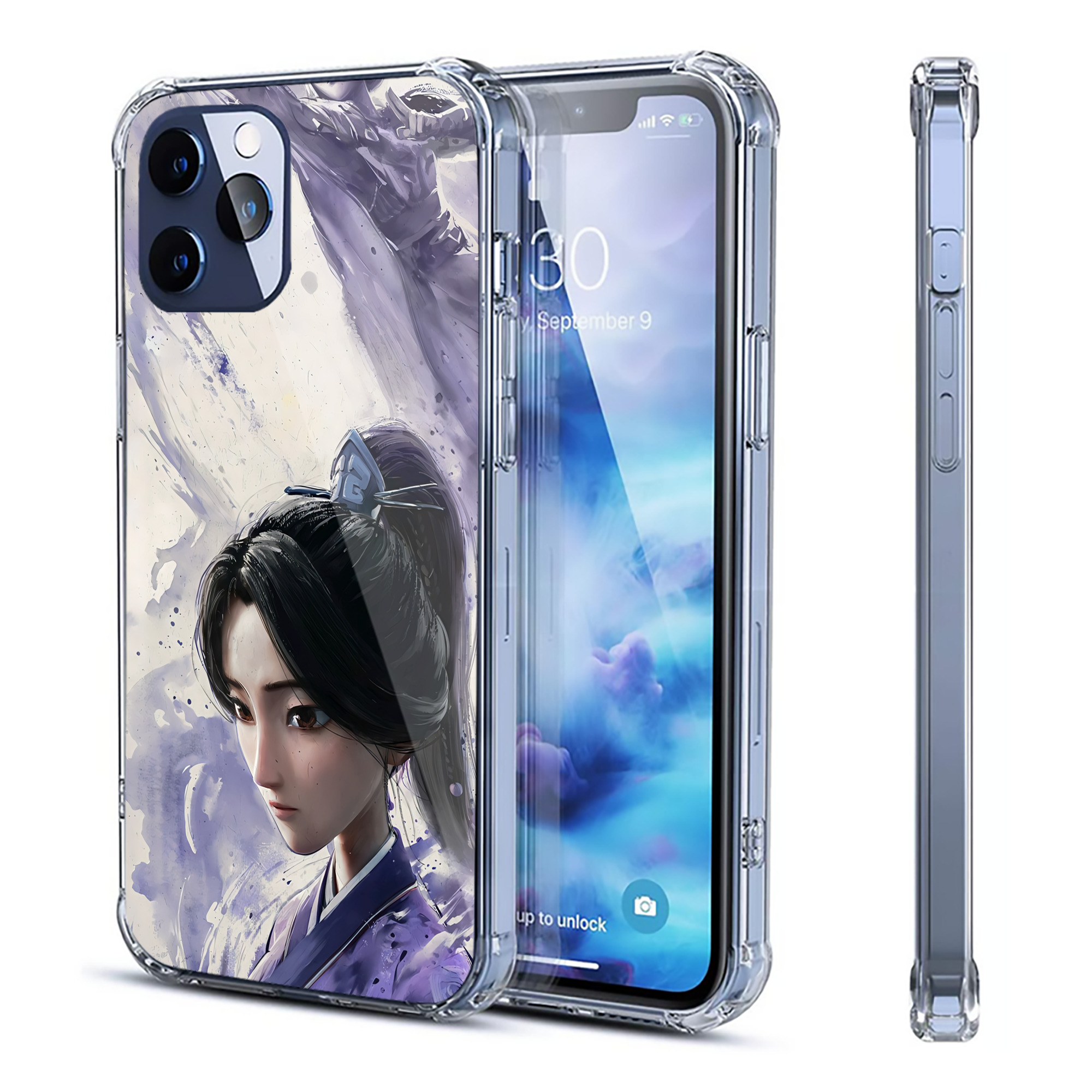 （画像用） Ne Zha 2 ナタ 魔童の大暴れ 【iPhone 12シリーズ対応】透明スマホケース（クリアソフトケース）